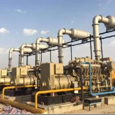 India 5×1000kW Natural Gas Gensets and 4 Sets of Compressor Sets Driven By Gas Eng